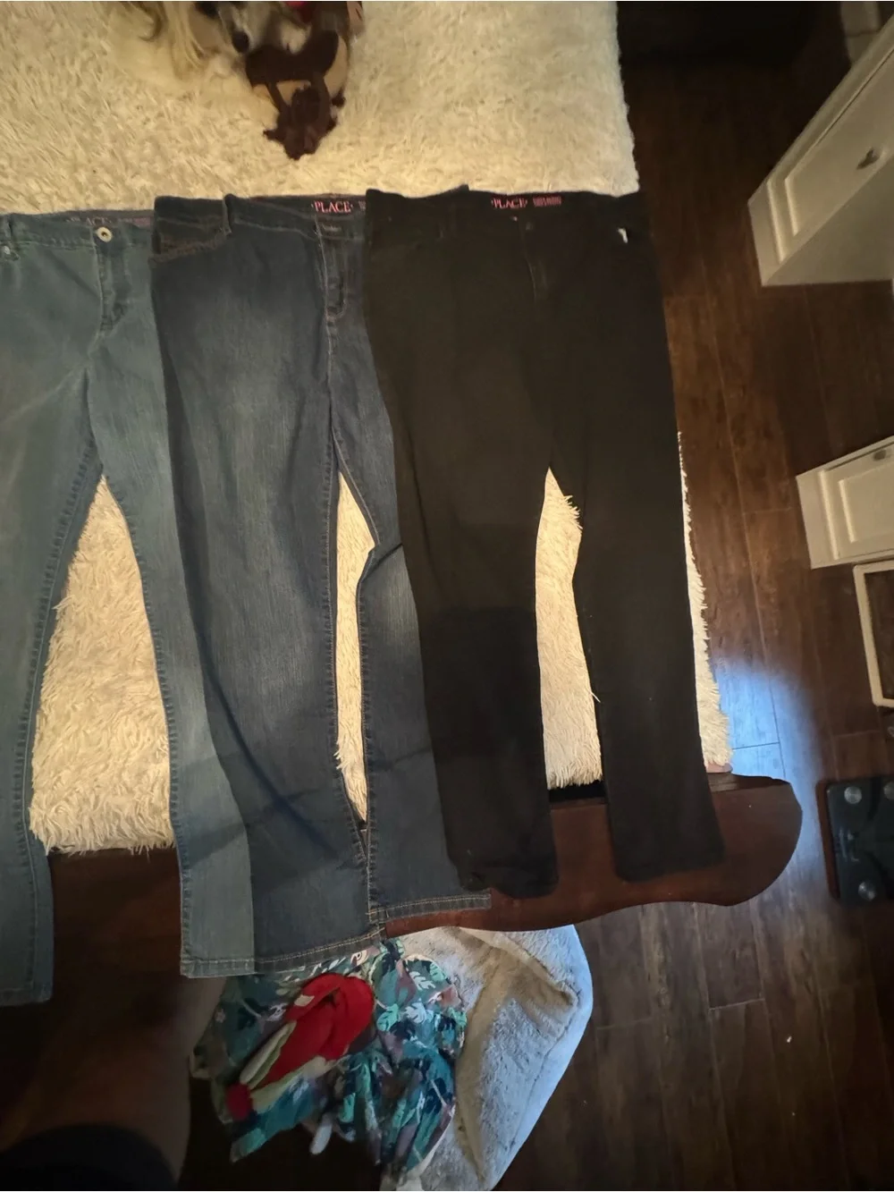 The Children's Place Girls Jeans & Knit Pants - Blue and Black